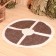 Gift set 4 objects of brown "Crusader" (hat, rug, mitten, slippers)