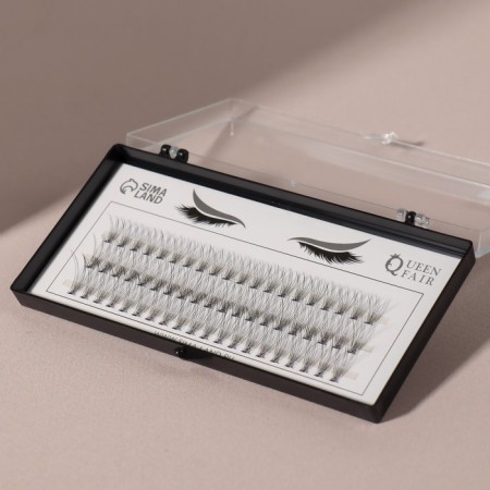 A set of overhead eyelashes "Classic", bundles, 10, 12, 14 mm, thickness 0.07 mm, bend C, 10 D-1