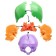 Mettle Matules "Human Skull" multi -colored collapsible, 20*12*21cm