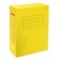 Archive folder with ties, micro -fraud, 100mm, yellow, up to 900l.