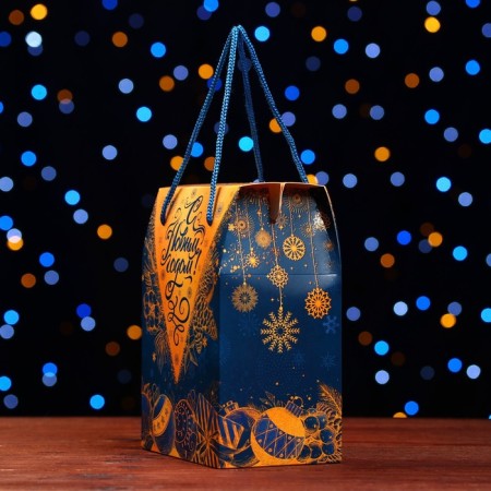 Gift box "New Year" 14 x 9 x 20 cm-3