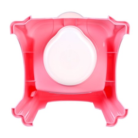Pot children's “duckling” with a lid, light pink / white 310x295x280mm-6
