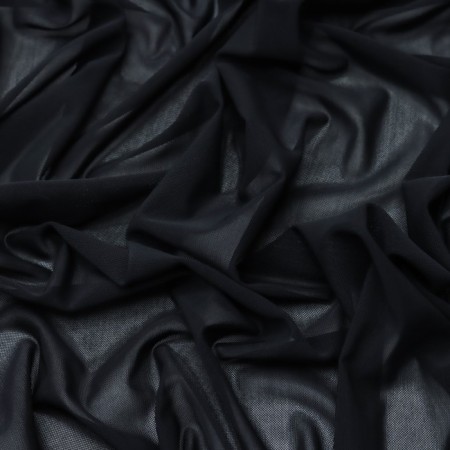 Knitwear grid smoothly, width 150 cm, black color