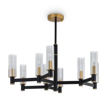 Suspended lamp Freya Fr5167PL-09B Ambra, 760x760x558 mm, E14, 9x40W, black color-1