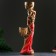 Figure "Girl with two Kashpo" Red, 24x30x96cm