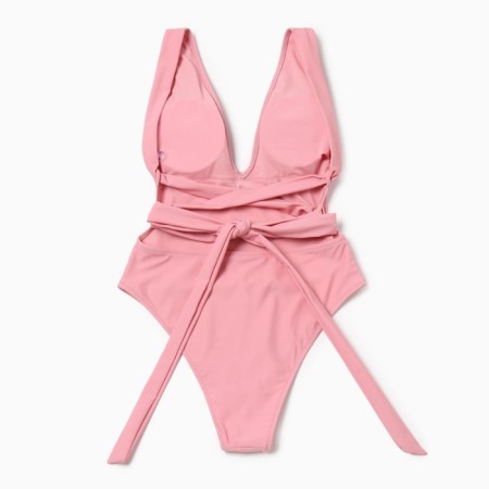 Swimsuit female adhesive minku color pink size 42-7