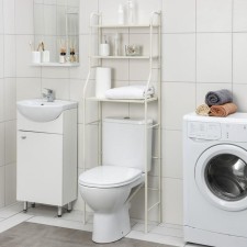 Shelving over the toilet, 48 × 156 × 26 cm, beige color