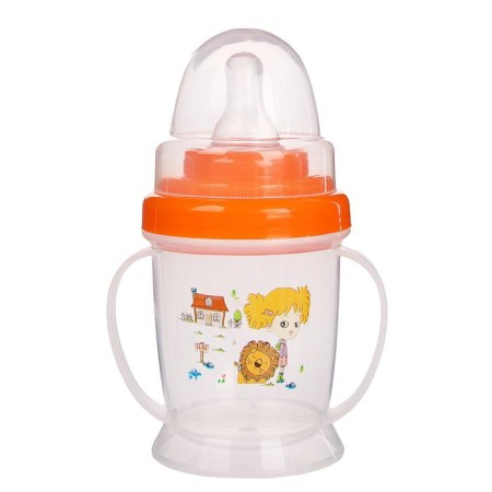 A set of children's dishes, 4 items: bowl, spoon, fork, bottle 200 ml, MIX color-5
