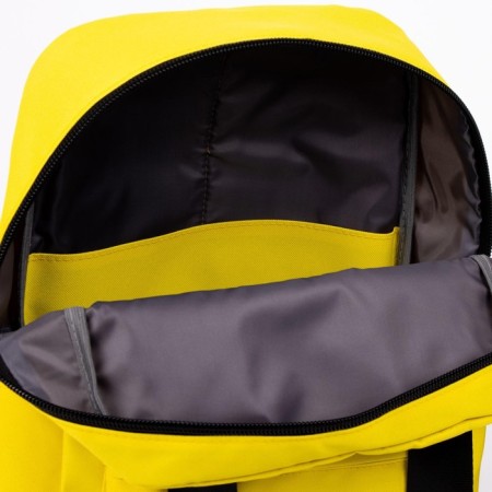 Backpack - youth bag from a lightning textile, 3 pockets, textura, yellow color-4