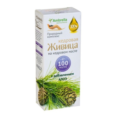 Cedar lifting in cedar oil with aloe, from thrush, 100 ml