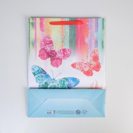 Package Gift Laminated Vertical, Packaging, "Butterflies", L 40 x 31 x 11.5 cm-3