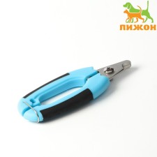 Small side claws with rounded rubber handles, a hole of 8 mm, black with blue