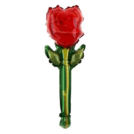 Foil ball 18 "Rose on a stick", the color is red