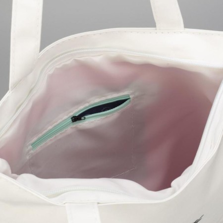 Schoper on a zipper with a lining, white color-4