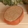 A washcloth from rams, voluminous, oval with cotton, 10*15*5 cm.