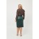 Female skirt, size 66, green color