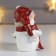 Polystone souvenir "Snowmen in a red cap and a green hat - hugs" 8x5.5x9 cm