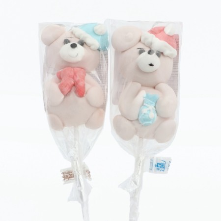 Marshmallow on the stick "Bear with a scarf", 20 g