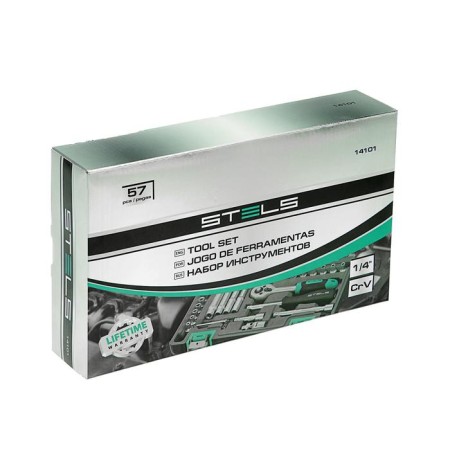 Stels set set, 1/4 ", in a plastic case, 57 items-2