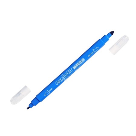 Flomasters bilateral 24 colors, Carioca "Birello", 2.6 / 4.7 mm, washed off, non -toxic ink, cardboard envelope-2