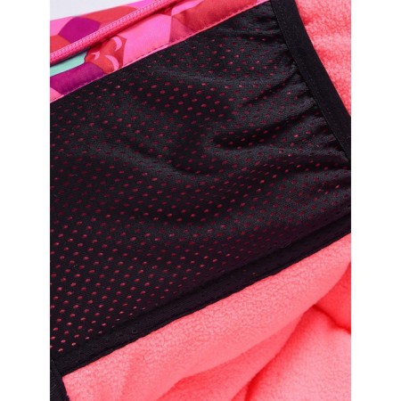 Ski costume for a girl, height 128 cm, raspberry color-17