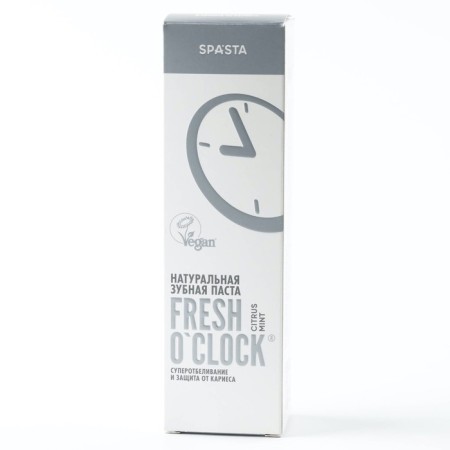 Natural toothpaste Fresh o’clock, supercarceling and caries protection, 90 ml-1