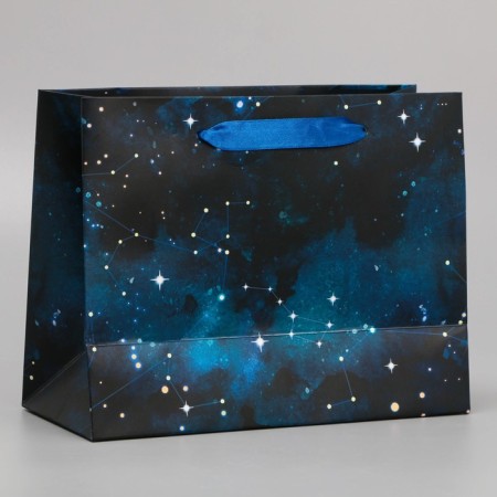 Gift Laminated horizontal package, packaging, “stars”, MS 23 x 18 x 10 cm-2