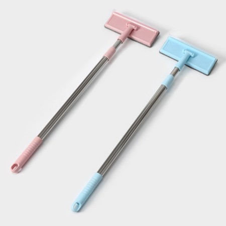 Oklotka with nozzle velor Dolyana, steel telescopic handle, silicone, 19 × 7 × 68 (112) cm, MIX color-6