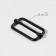 The buckle is regulatory, the inner width is 37.5 mm, the thickness is 3.8 mm, 5 pcs, the color is matte black