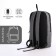 Youth backpack on a zipper, waterproof, 3 outer pockets, color gray color
