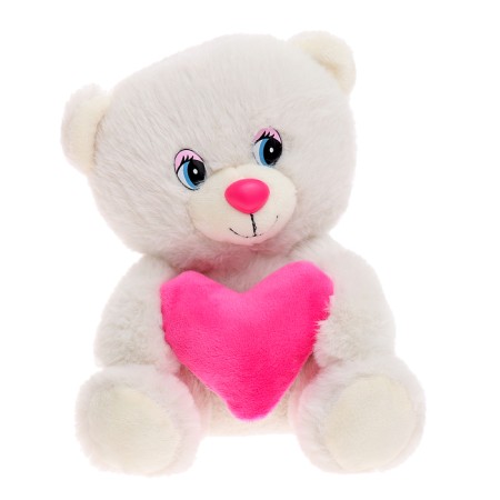 Soft toy "Bear with Heart" voiced, 21 cm