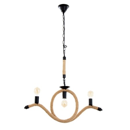 Bayerlux chandelier "Gablis" 3he27 Black 70x10x65cm-4