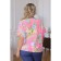 Female blouse, size 56, pink color