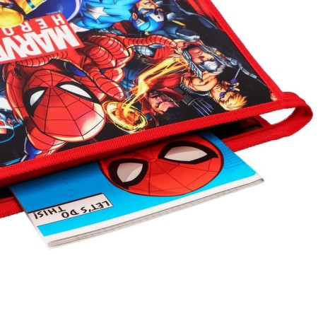 Plastic A4 folder, with zipper, spider-man-7