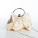 Clamp bag on the farmar, beige color