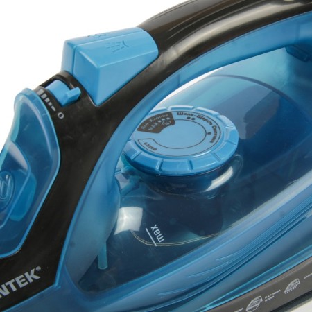 Iron CENTEK CT-2351, 2200 watts, ceramic soles, 300 ml, blue-3