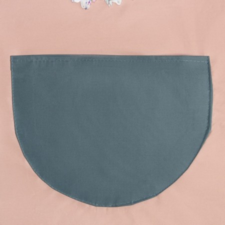 Apron Ethel "Flower Deer", col. Lilac, 70*68 cm, 100% p/e-2
