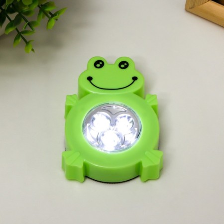 Night Pushlite "Frog" 3XLED 3AAA green 7x2x9cm Risalux-1