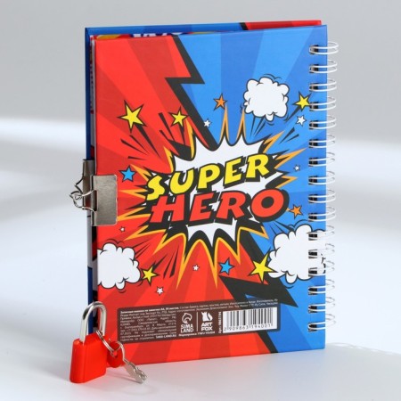 Notebook on the lock "Real Hero" A6, 50 sheets-1