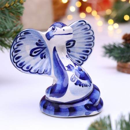 Souvenir "Snake of Cassier", Gzhel