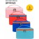 Cosmetic bag, 22x14x12 cm, turquoise-orange