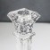 Glass of Glass for 1 candle "Rectangular column" transparent 16x8.6x8.6 cm