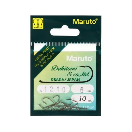 Hooks Maruto 1210, color Ni, No. 6, 10 pcs.