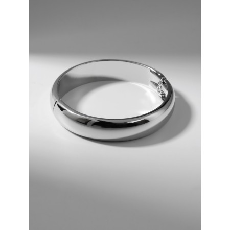 Bracelet cuff "Trend" volumetric, metal, color silver-2