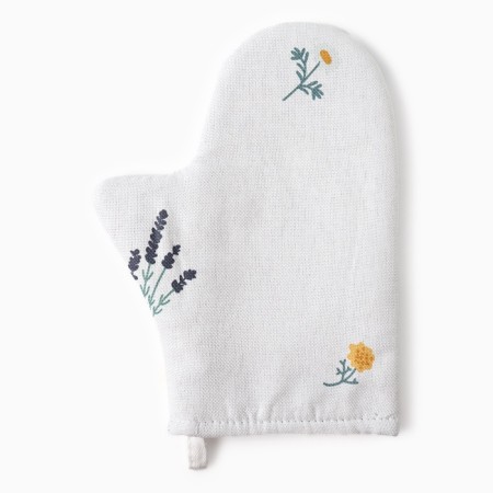 Mittens-Object Ethel "Field flowers" 20x27cm, Rogozhka 176 g/m2, 100% HL