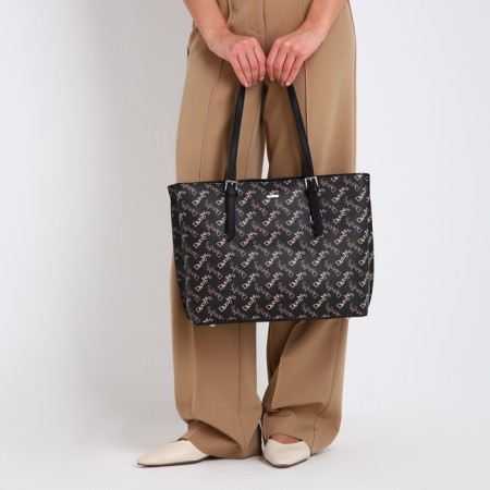 Women's bag on the zipper David Jones, brown color-6