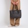 Women's bag on the zipper David Jones, brown color