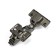 The loop is half -laying with an eccentric Softly CLAP, the color is black nickel, 2 pcs.