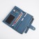 Women's wallet on the button, blue color