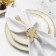 A set of rings for napkins 2 pcs. "Gingerbread", col. brown, 6*7 cm, tree
